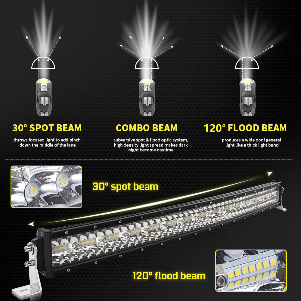 ライトバー ランドクルーザー 100系 ワークライト ランクル 超高輝度 3層 LED 32インチ ストレートタイプ トヨタ_画像3