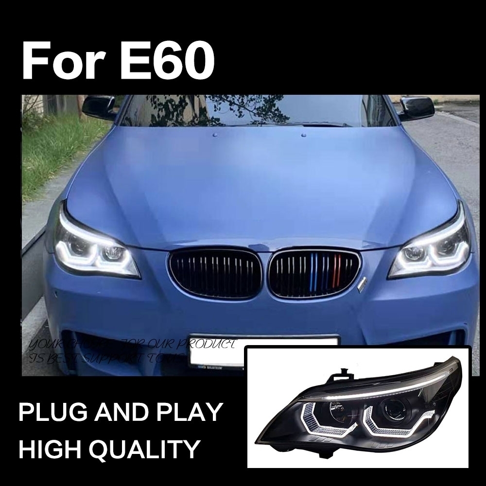 ヘッドライト BMW E60 5シリーズ LED '03-'10 クリア 2 AOKEDING_画像2