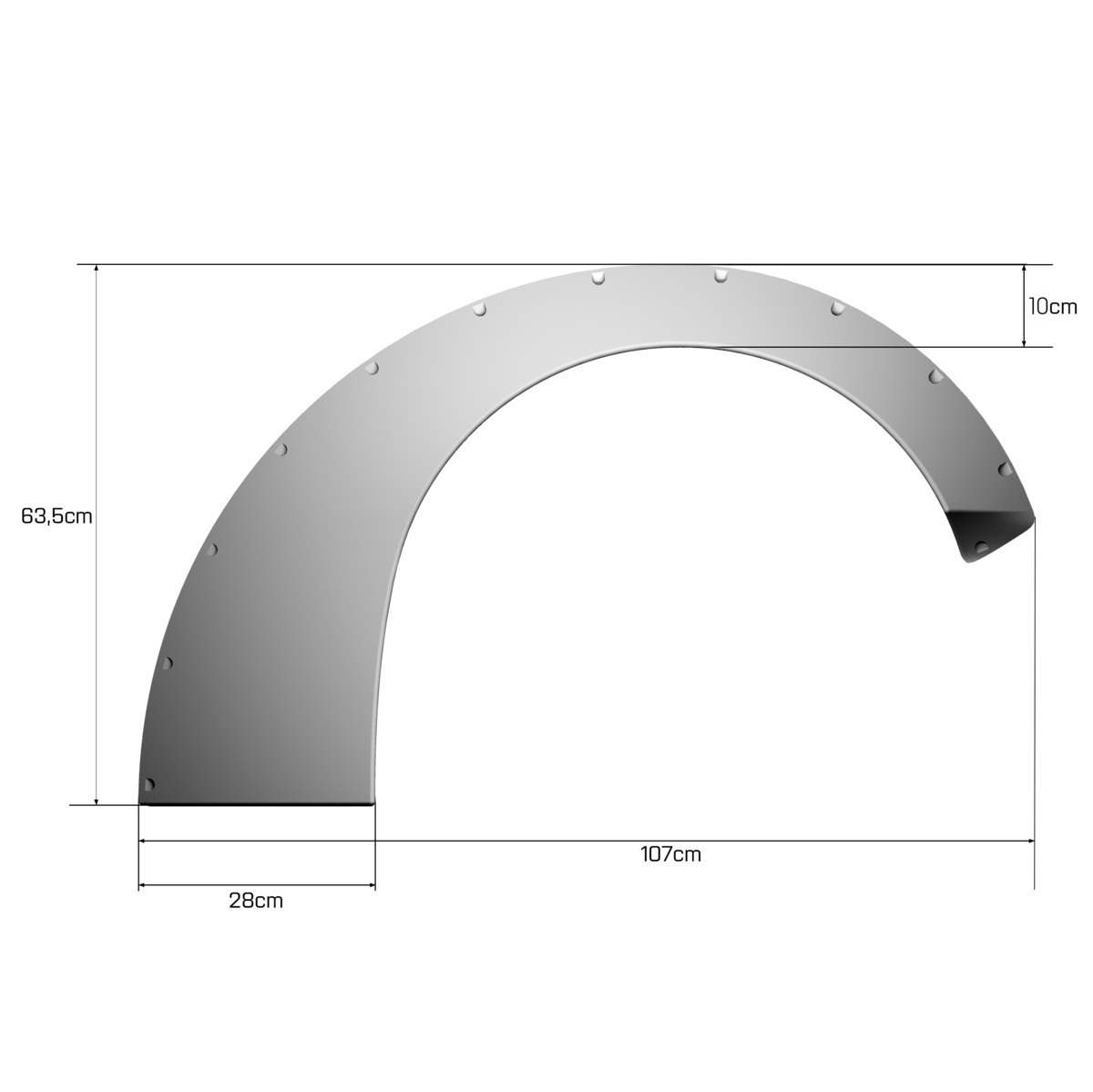 オーバーフェンダー アコード CL7 70mm ユーロR ABS製 左右2枚セット Slider ホンダ Clinched_画像6