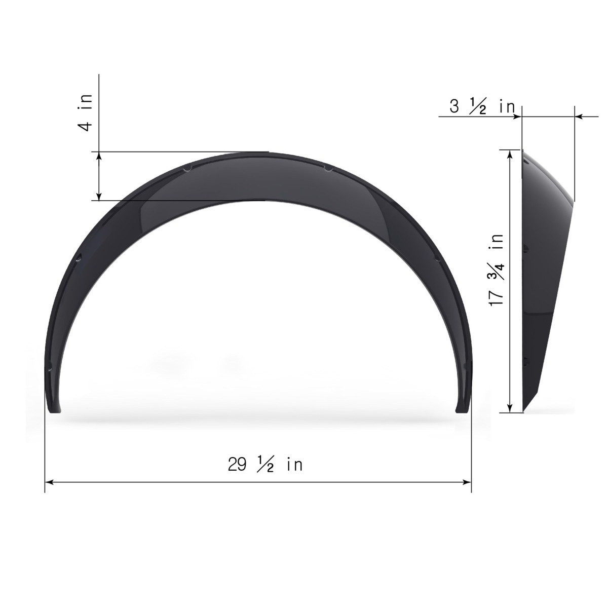 надкрылок Skyline HCR32 90mm ABS производства Classic принадлежности иметь Nissan Clinched