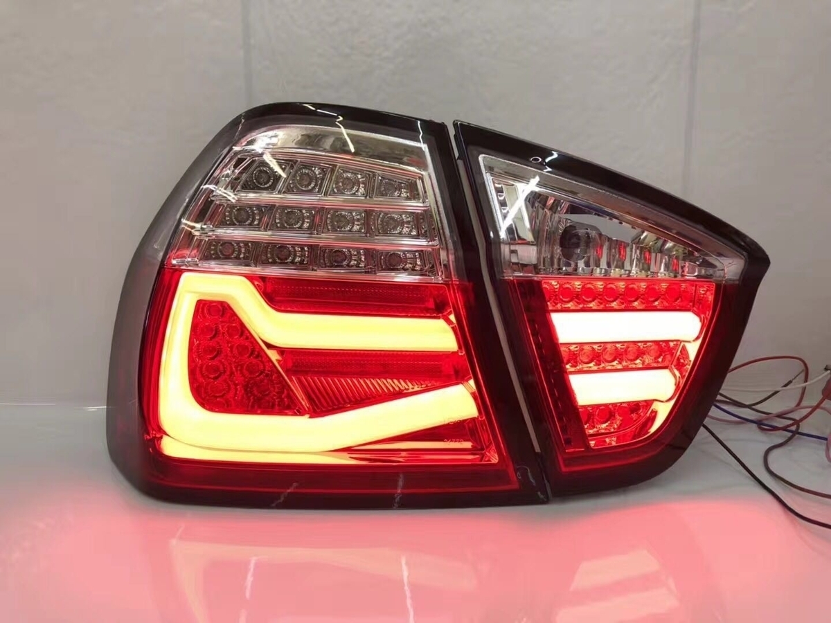 テールライト BMW E90 3シリーズ テールランプ LED TYPE-A スモーク AOKEDING_画像4