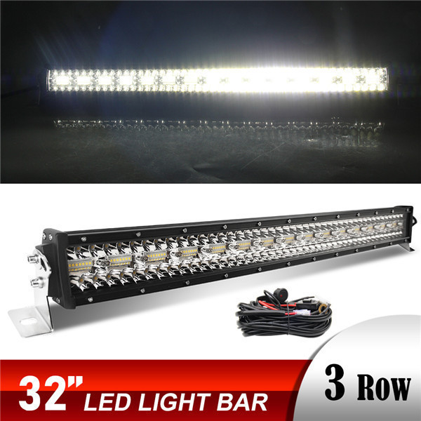 ライトバー ランドクルーザー 150系 ワークライト ランクル プラド 超高輝度 3層 LED 32インチ ストレートタイプ トヨタ_画像1