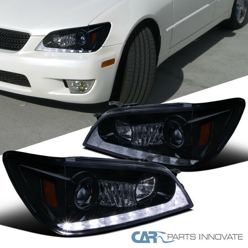 パーティを彩るご馳走や ヘッドライト SXE10 GXE10 アルテッツァ LED '01-'05 RS200 AS200 スモーク 3S-GE 1G-FE トヨタ SPEC-D baiagallery.ge