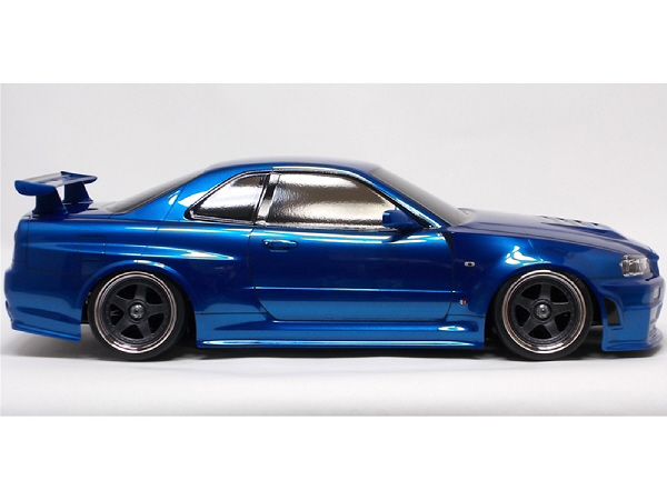 タミヤ R34 GT-R Z-tune 電飾付 塗装済完成ボディ