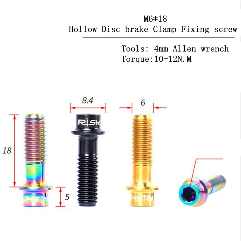 (s672) disk brake caliper fixation bolt titanium 