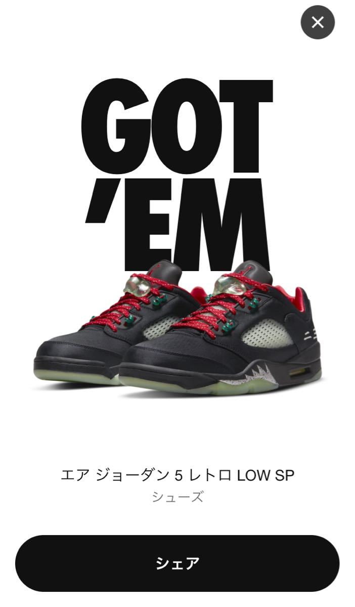 クロット × ナイキ エアジョーダン5 Low 26.0cm - institutoates.com.br
