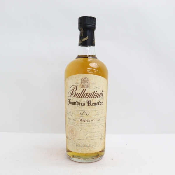 1円~ Ballantine's（バランタイン）ファウンダーズ リザーブ 1827 ベリーオールド 43％ 750ml G22E090021_画像1