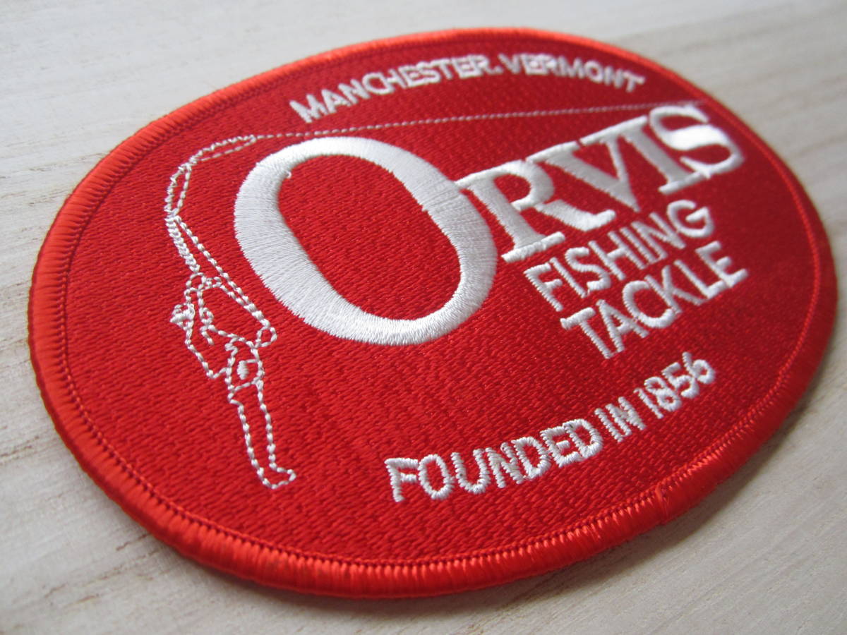  Orbis Orvis red fishing tuck ru emblem badge / fishing bus fishing sea fishing life jacket cap bag custom 03