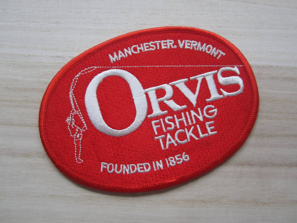  Orbis Orvis red fishing tuck ru emblem badge / fishing bus fishing sea fishing life jacket cap bag custom 03