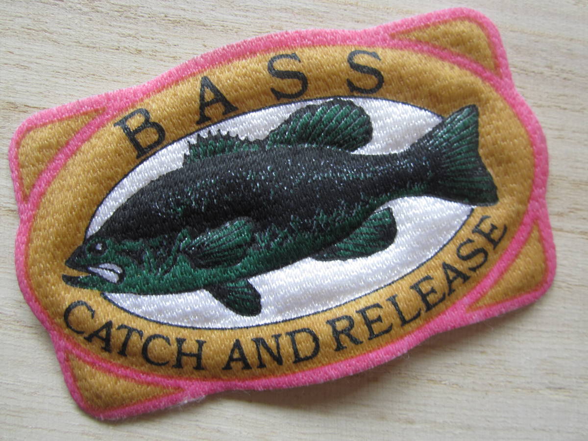  Vintage BASS CATCH AND RELEASEkyachi and Release fishing bus bus fishing badge / the best cap bag custom 10