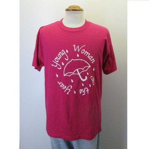 90s アメリカ製　オールド　Tシャツ L　ピンク　傘　スクリーンスターズ　90年代　USA古着　sy1999_画像2