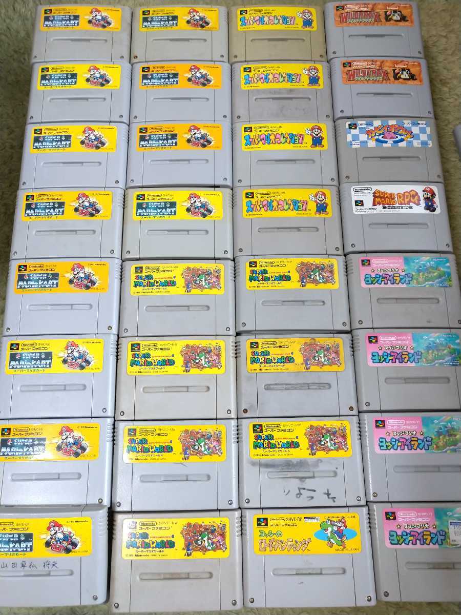 即決!大量!SFC/スーパーファミコン 本体 3台 +ソフト まとめ 645本
