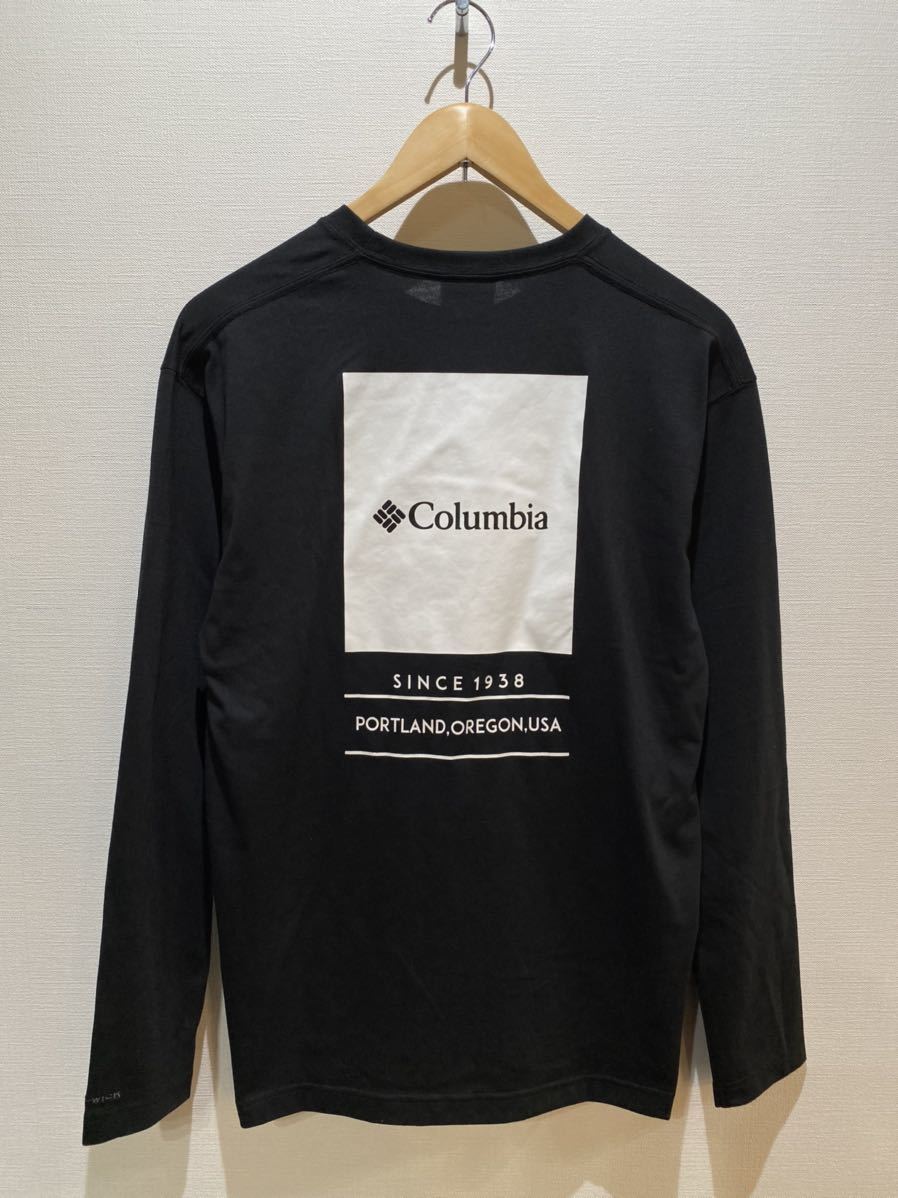 ★ Columbia コロンビア バックプリント 長袖Tシャツ sizeL ブラック 新品未使用タグ付 メープスブルックロングスリーブTシャツ
