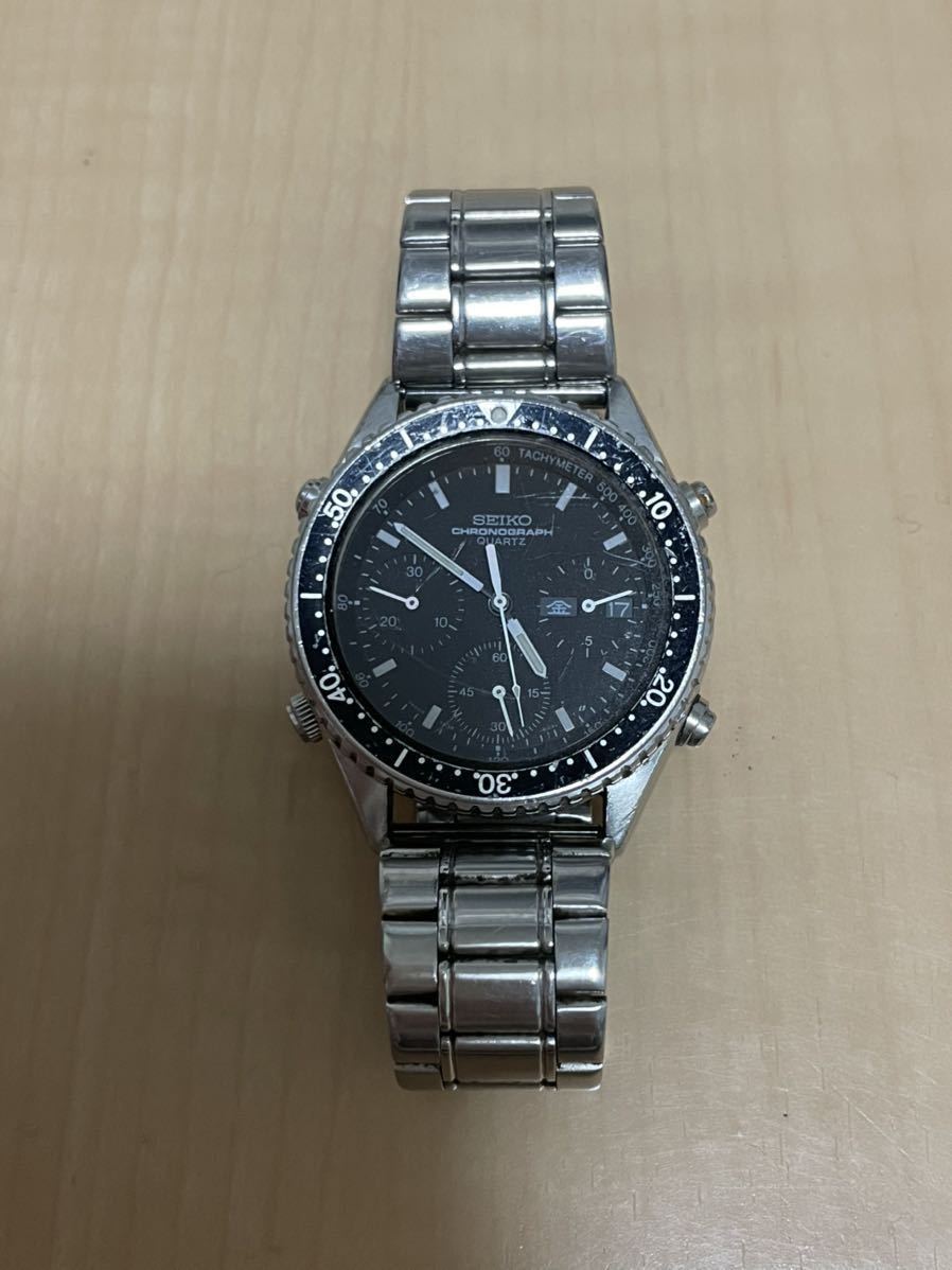 SEIKO セイコー 7A38-6040 スピードマスター SPEEDMASTER クロノグラフ 時計  