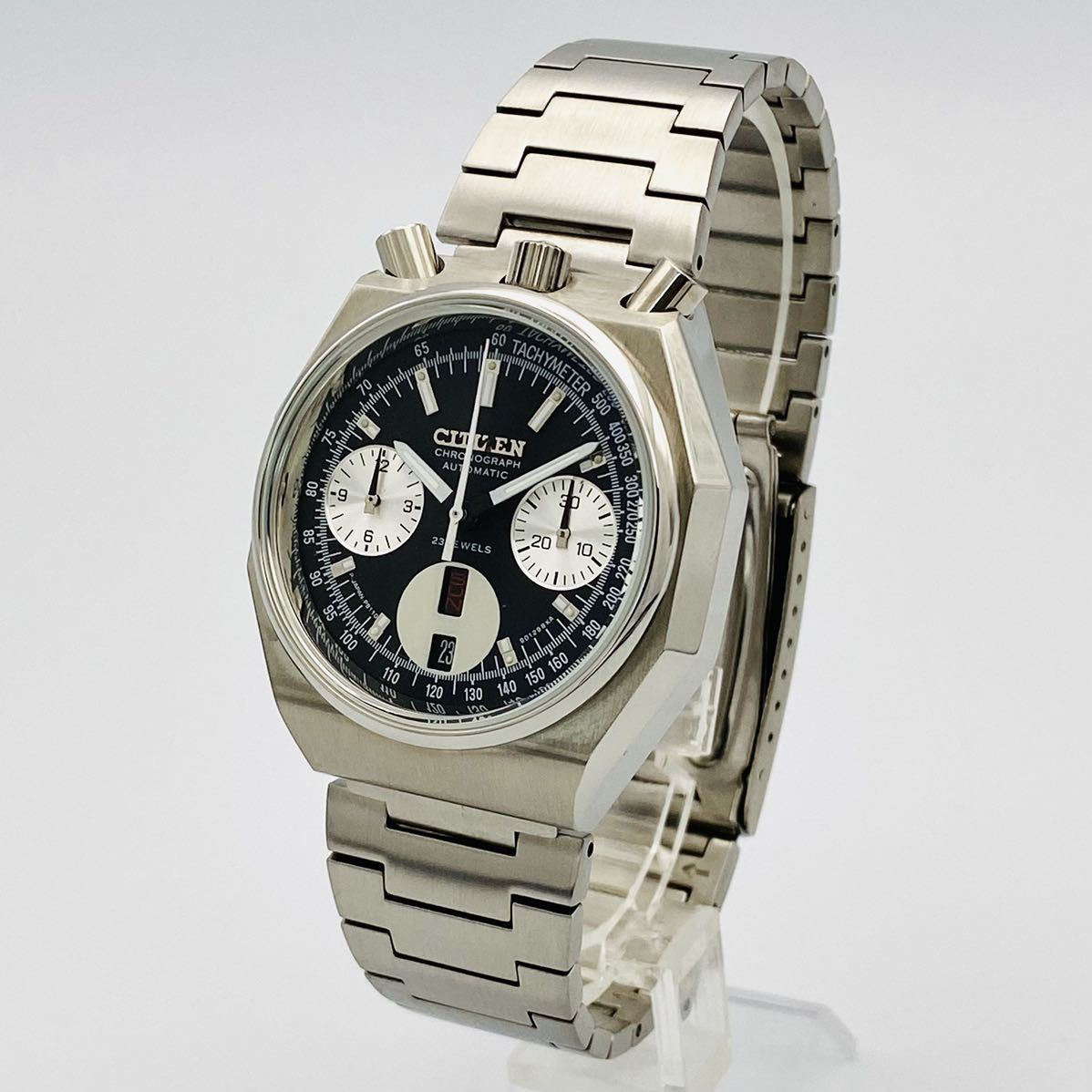 極希少◇CITIZEN シチズン チャレンジタイマー 8110A◇ブルヘッド 白