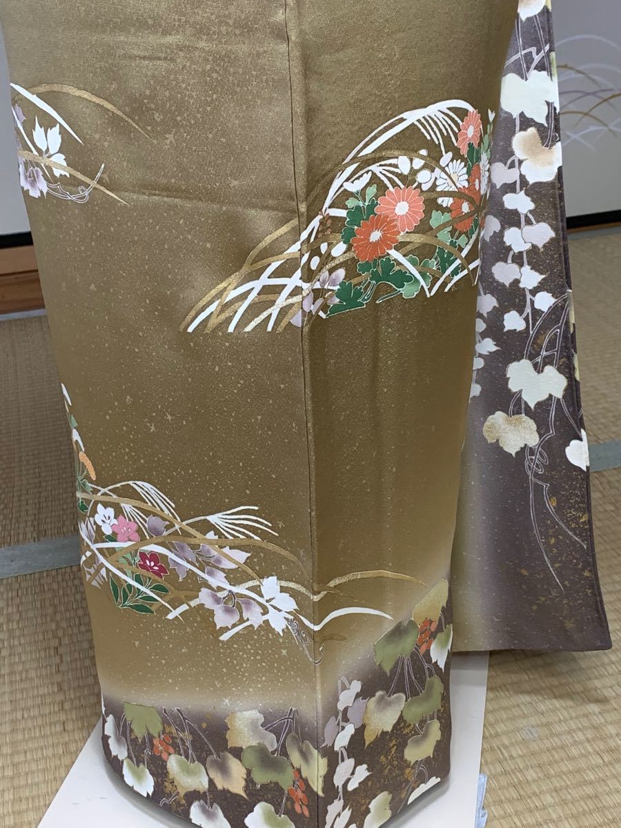 ワンピなど最旬ア! 正絹 高級訪問着 袋帯他5点フルセット - 着物