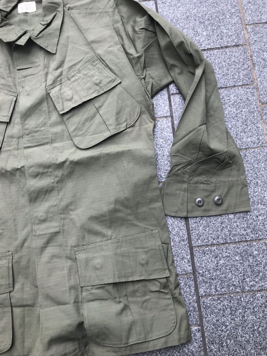 未使用品　美品 60s ジャングルファティーグ 4th S-Lリップストップ 米軍実物 アメリカ軍 USARMY ビンテージ ベトナム戦