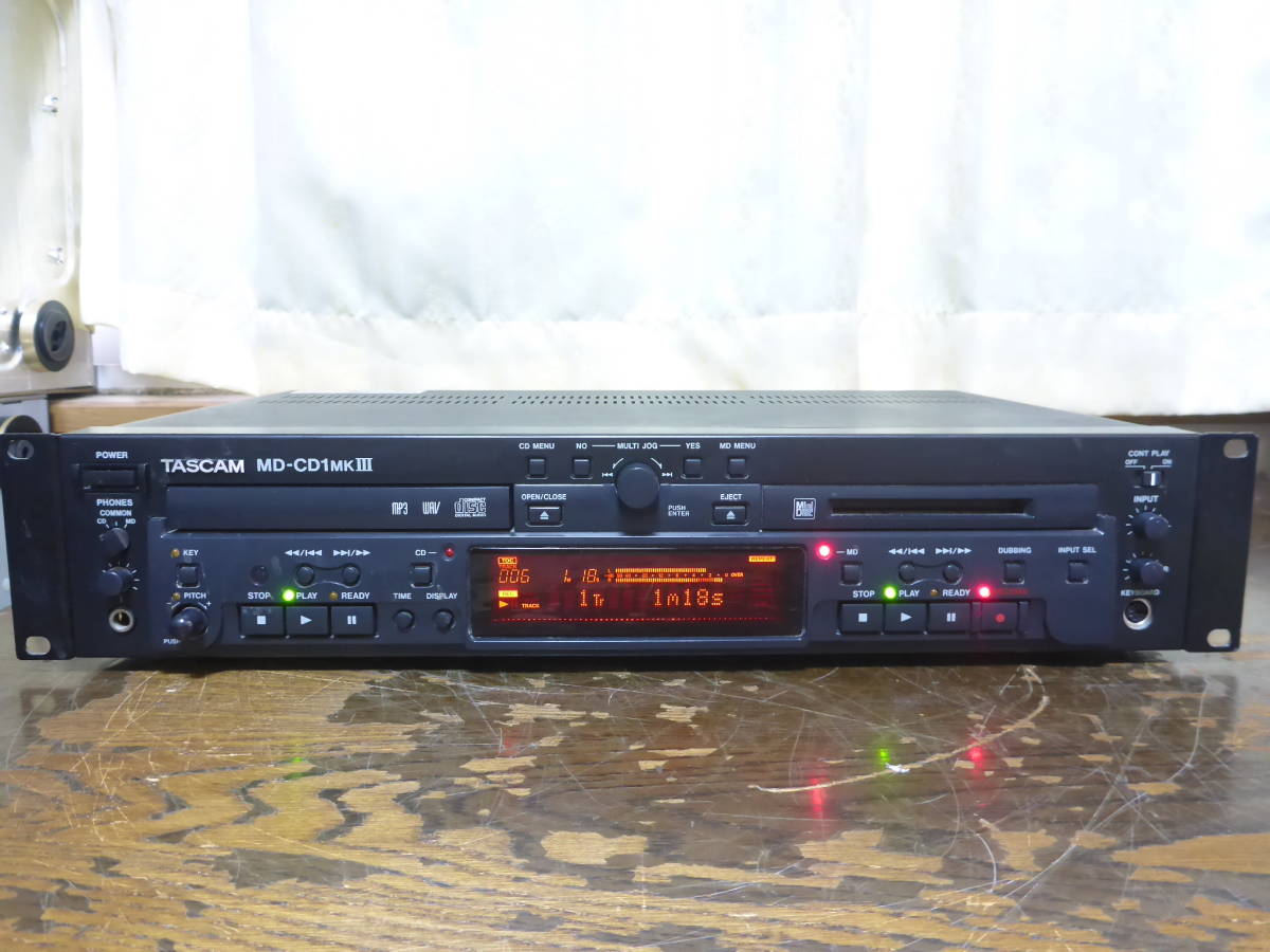 TASCAM MD-CD1MKⅢ 業務用CDプレーヤー/MDレコーダー タスカム