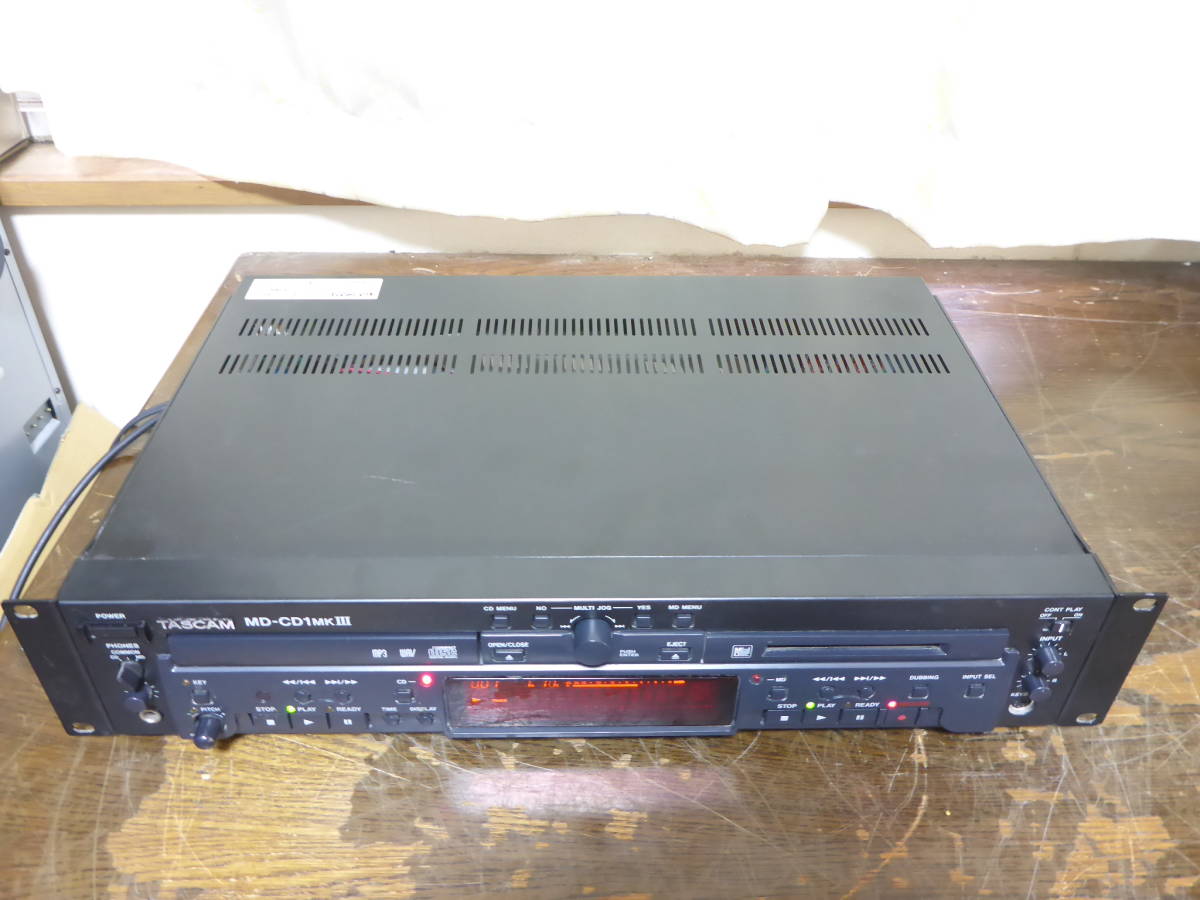 TASCAM 業務用 CDプレーヤー/MDレコーダー MD-CD1MKⅢ-