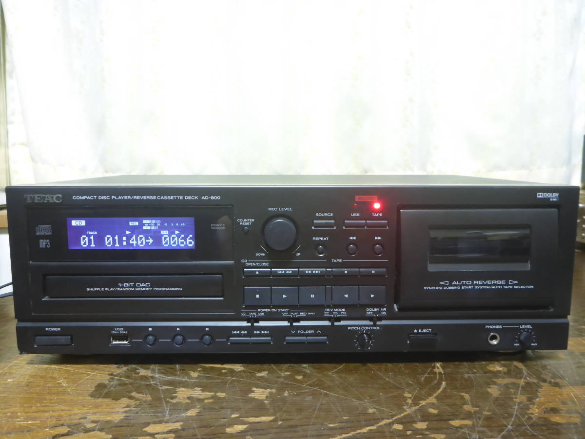 TEAC AD-800 CDプレーヤー カセットレコーダー ティアック www