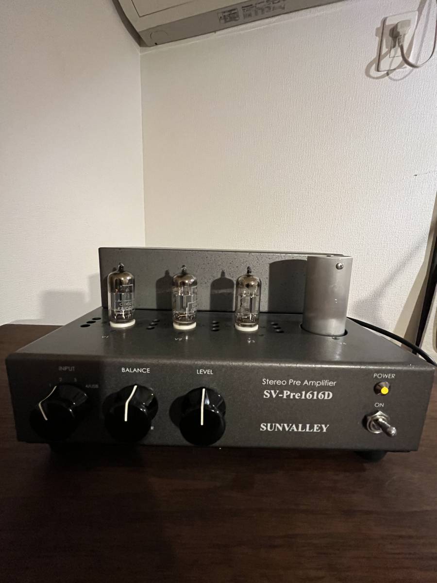 【在庫処分】 Sunvalley Audio SV-Pre1616D プリアンプキット作成品　電源コード付き ジャンク品 本体