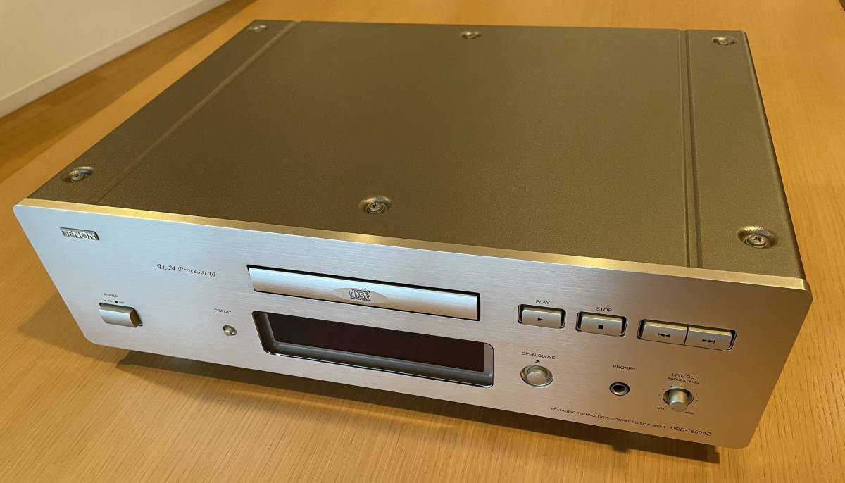 ジャンク】通電確認 DENON デノン CDプレーヤー DCD-1650AZ(リモコン