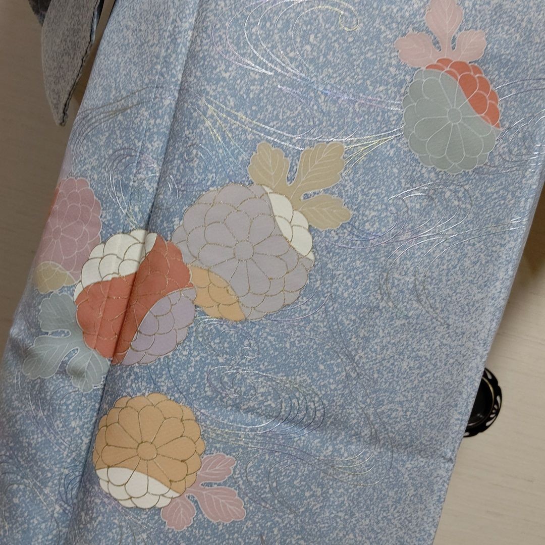 正絹 流水 菊の華 金彩 袷 訪問着5点セット | contifarma.pe