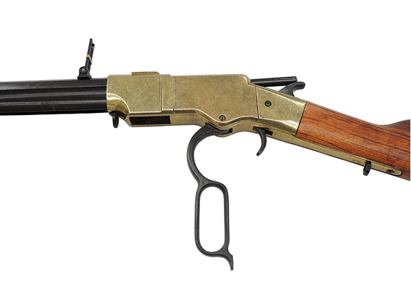 モデルガン ヘンリー ライフル ゴールド DENIX デニックス 1030/L 111cm レプリカ 銃 コスプレ 小物 模造 復刻銃 古式 西洋 ディスプレイ_画像3