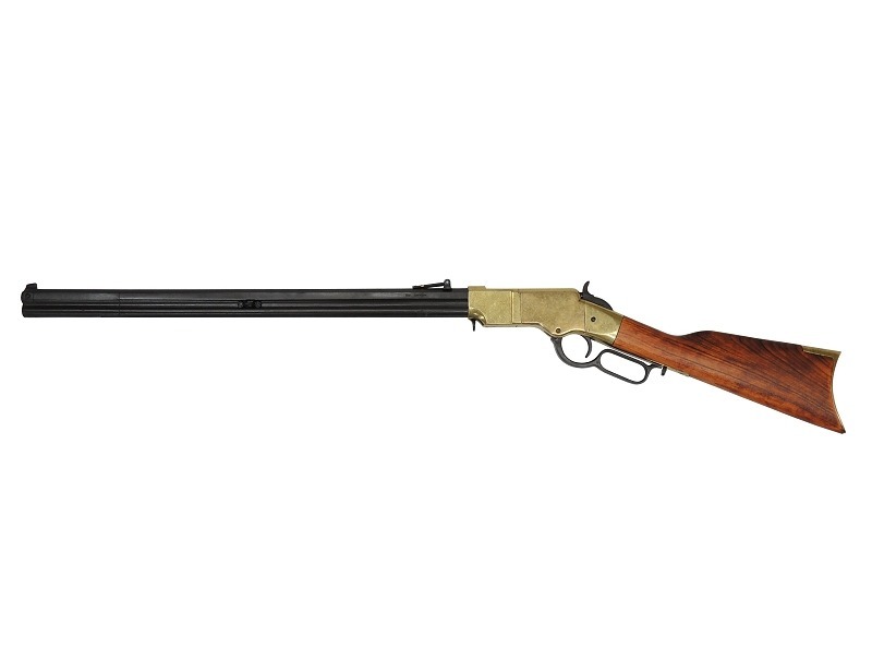モデルガン ヘンリー ライフル ゴールド DENIX デニックス 1030/L 111cm レプリカ 銃 コスプレ 小物 模造 復刻銃 古式 西洋 ディスプレイ