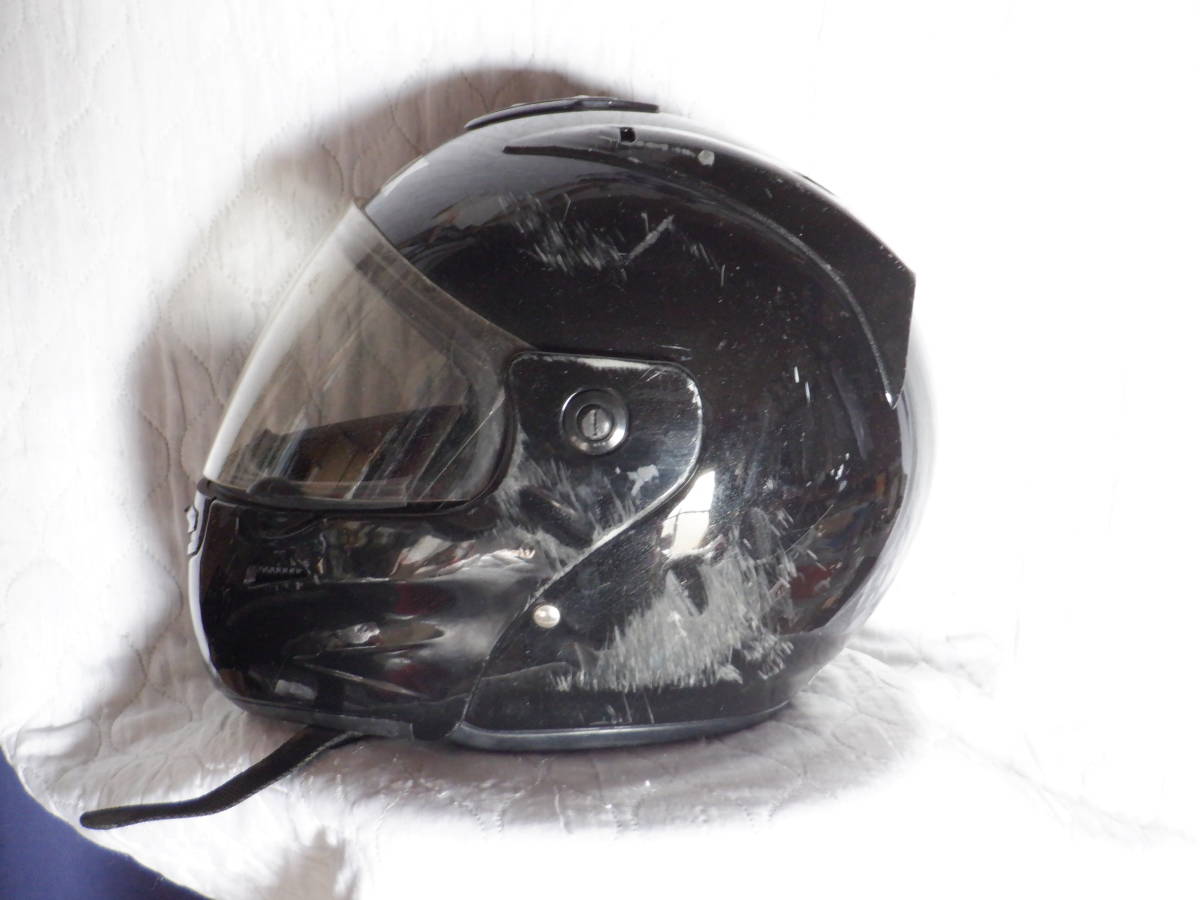 ＳＴＲＡＸ　 ＳＪ-７　ＨＪ－７５３Ａ　　リード工業 　　フルフェイスヘルメット　　 黒　　　Ｍサイズ_画像4