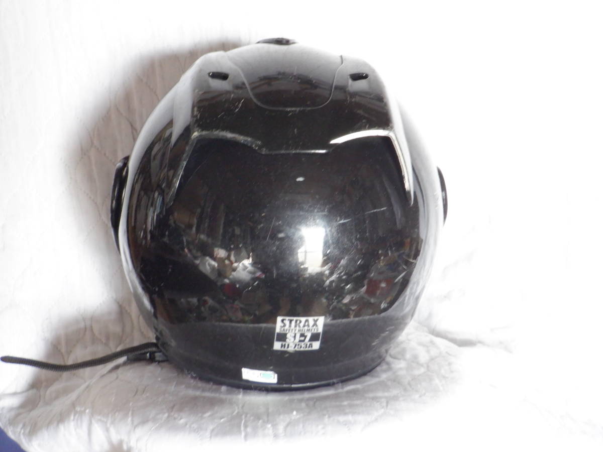 ＳＴＲＡＸ　 ＳＪ-７　ＨＪ－７５３Ａ　　リード工業 　　フルフェイスヘルメット　　 黒　　　Ｍサイズ_画像5