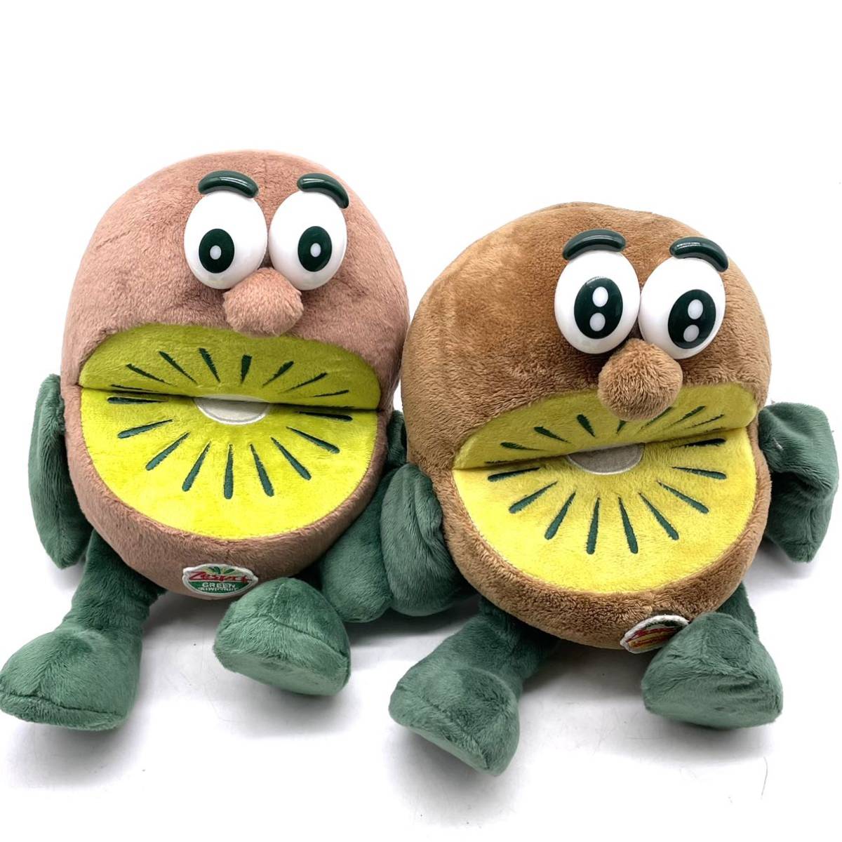 H1138 Zespri ゼスプリ キウイ・ブラザーズ ぬいぐるみ GREEN KIWIFRUIT グリーン キウイ Sun Gold KIWIFRUIT サンゴールド キウイ 中古 _画像1