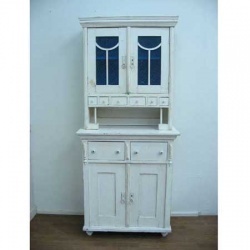 Великобритания импортированная антикварная витража дверь Whitewood Cupboard French Country Style Country Cup Board Mabine