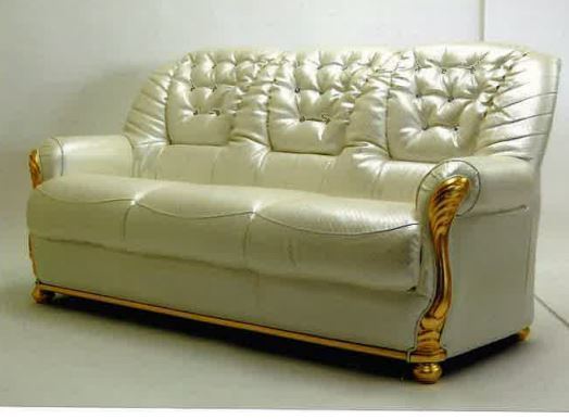  explanatory note careful reading ask! Italy import Camel Leonardo series Gold color . white triple sofa white gold 3 seater . sofa 