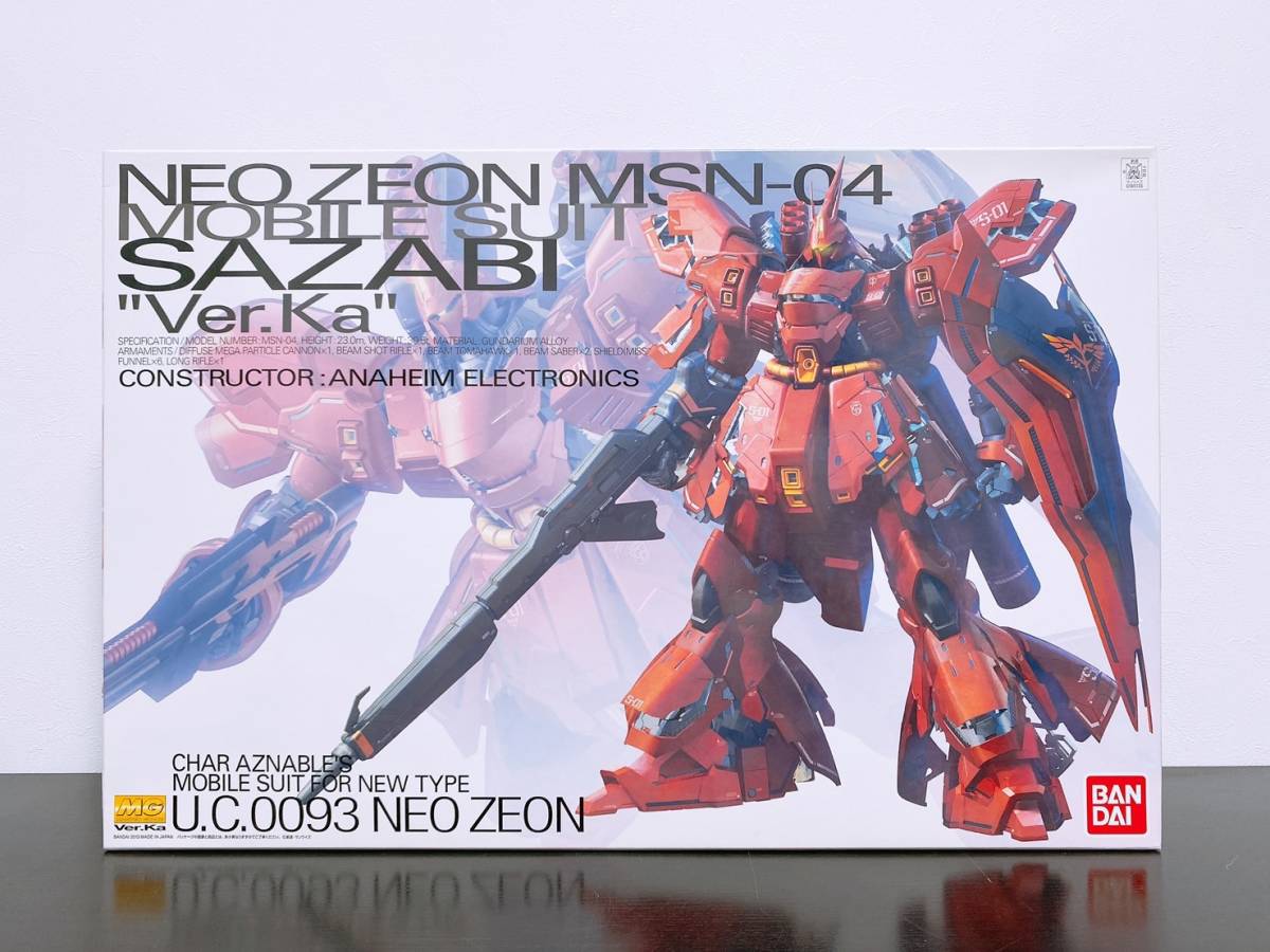 1円スタート！【未組立品】1/100 MG MSN-04 サザビー Ver.Ka