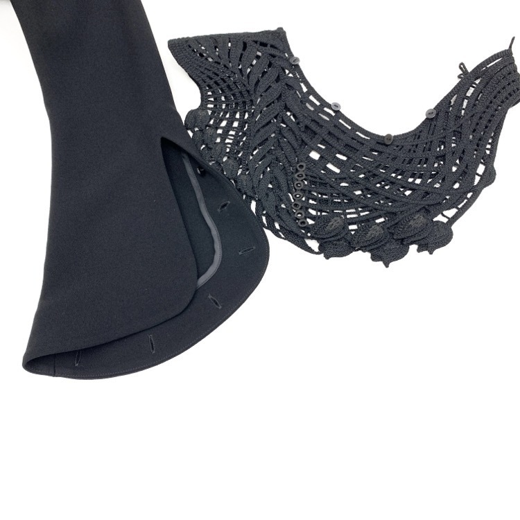 2022SS Mame Kurogouchi マメクロゴウチ Embroidered Cuffs Top レース