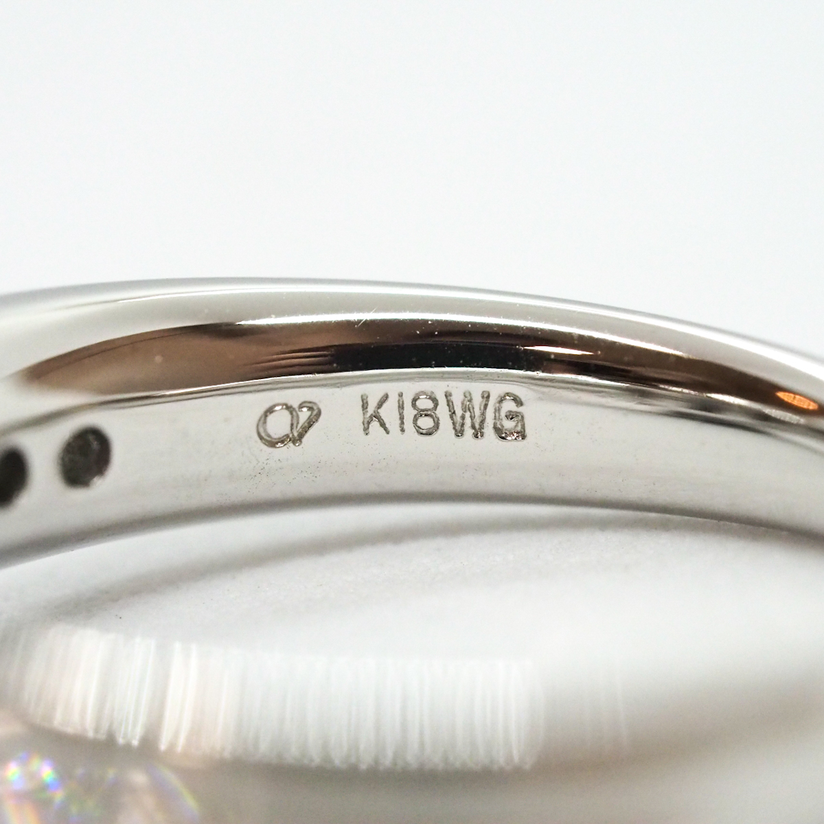 K18WG 再結晶アレキサンドライト2.00ct メレダイヤモンド0.38ct ホワイトゴールドデザインリング 10.5号 5.9ｇ 指輪 アクセサリー_画像5