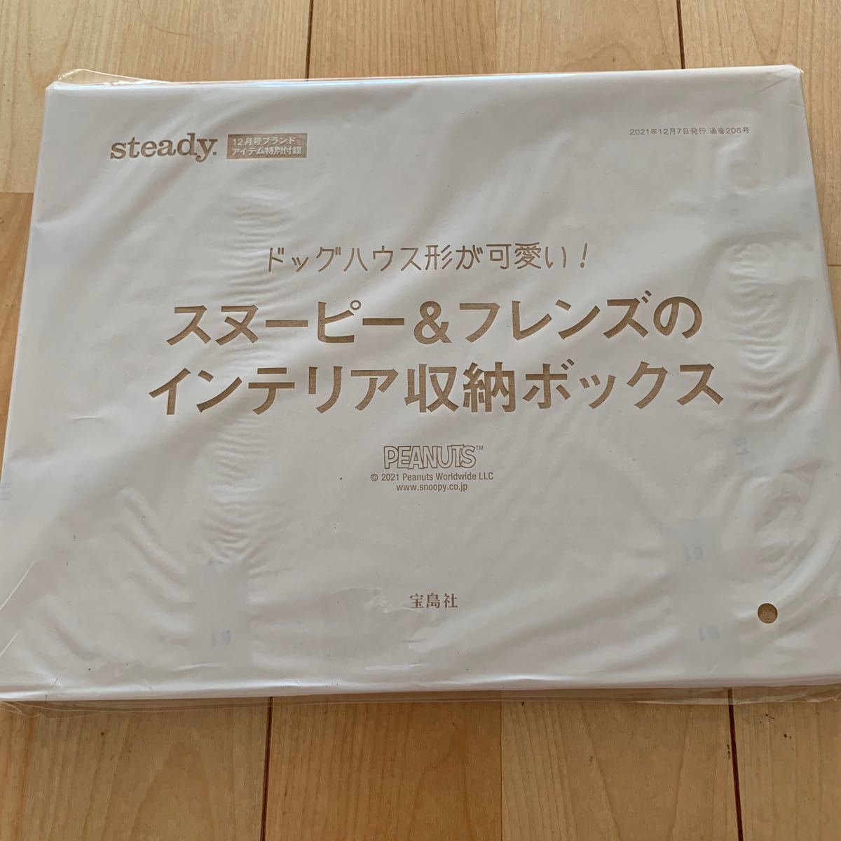 steady 2021年 12月号 付録 スヌーピーのインテリア収納ボックス 新品