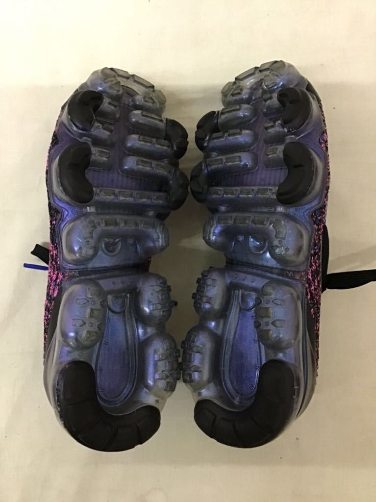 20220512【NIKE】ナイキ ローカットスニーカー AIR VAPORMAX FLYKNIT3 エアヴェイパーマックス フライニット3 24cm ピンク AJ6910-003_画像5