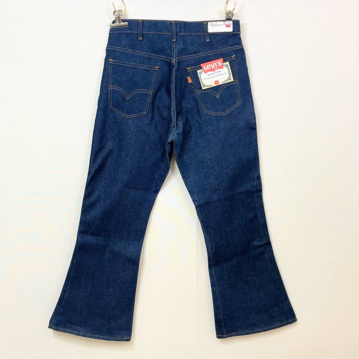 超希少《 Dead Stock / 1977年5月製 / W34 L29 》70s デッド【 Levis 646 ビンテージ インディゴ デニム ベルボトム フレア アメリカ製 】_画像10