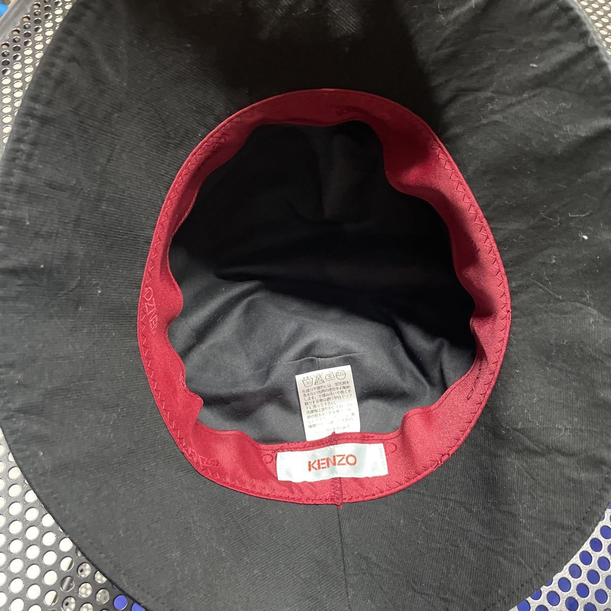 日本製 ケンゾー KENZO ハット 帽子 cap 黒 ブラック Mサイズ ５７センチ表記_画像2