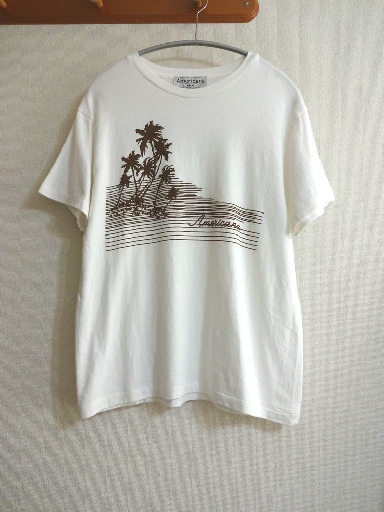 ヤフオク! - AMERICANA アメリカーナ クルーネック半袖Tシャ