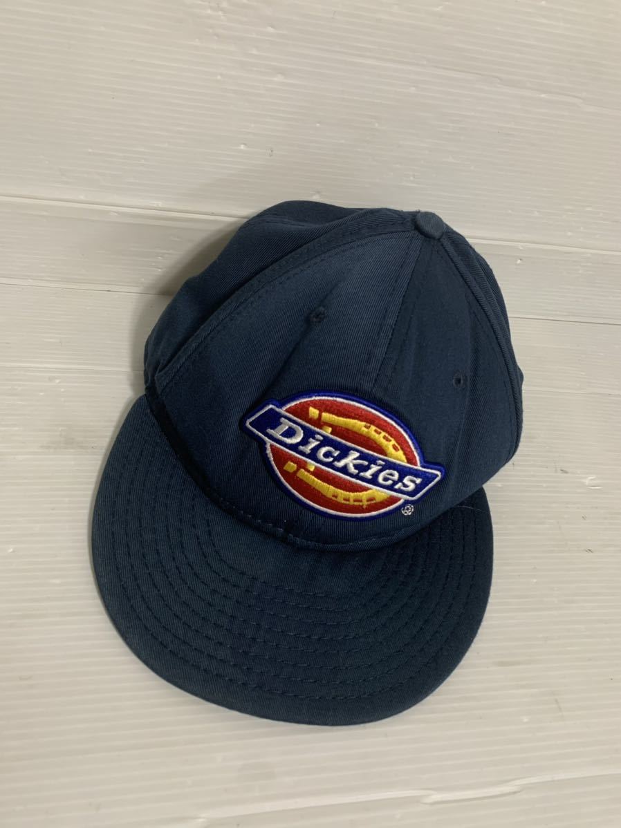 NEW ERA ニューエラ　× DICKIES ディッキーズ　紺　ロゴ刺繍デザイン　ベースボールキャップ　野球帽子　7 3/8 ネイビー_画像9