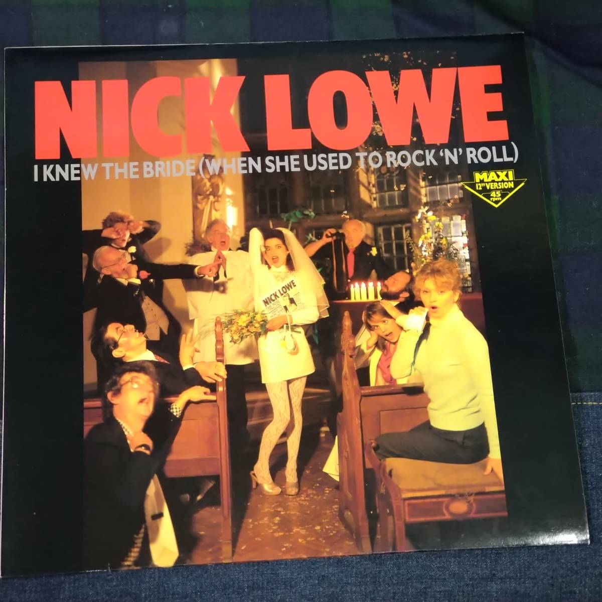 NICK LOWE / I KNEW THE BRIDE(WHEN SHE USED TO ROCK'N'ROLL) MAXI 12"VERSION 45rpm _画像1