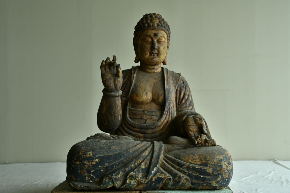 Dettagli dell'articolo 【仏教美術 】大型 阿弥陀如来坐像 下品 Dettagli dell'articolo 【仏教美術 】大型 阿弥陀如来坐像 下品