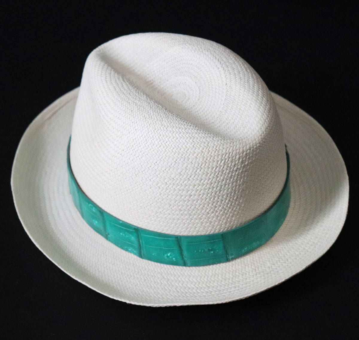 96,800円新品タグ付き【Borsalino ボルサリーノ 】希少!高級パイソン