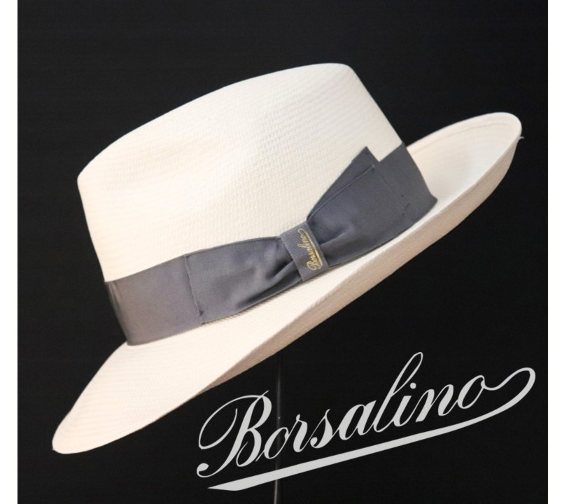 新品タグ付き【Borsalino ボルサリーノ 】高級ファイン パナマハット