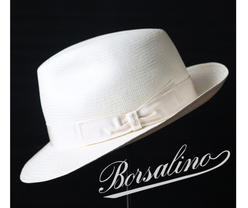 新品タグ付き【Borsalino ボルサリーノ 】高級ファイン パナマハット