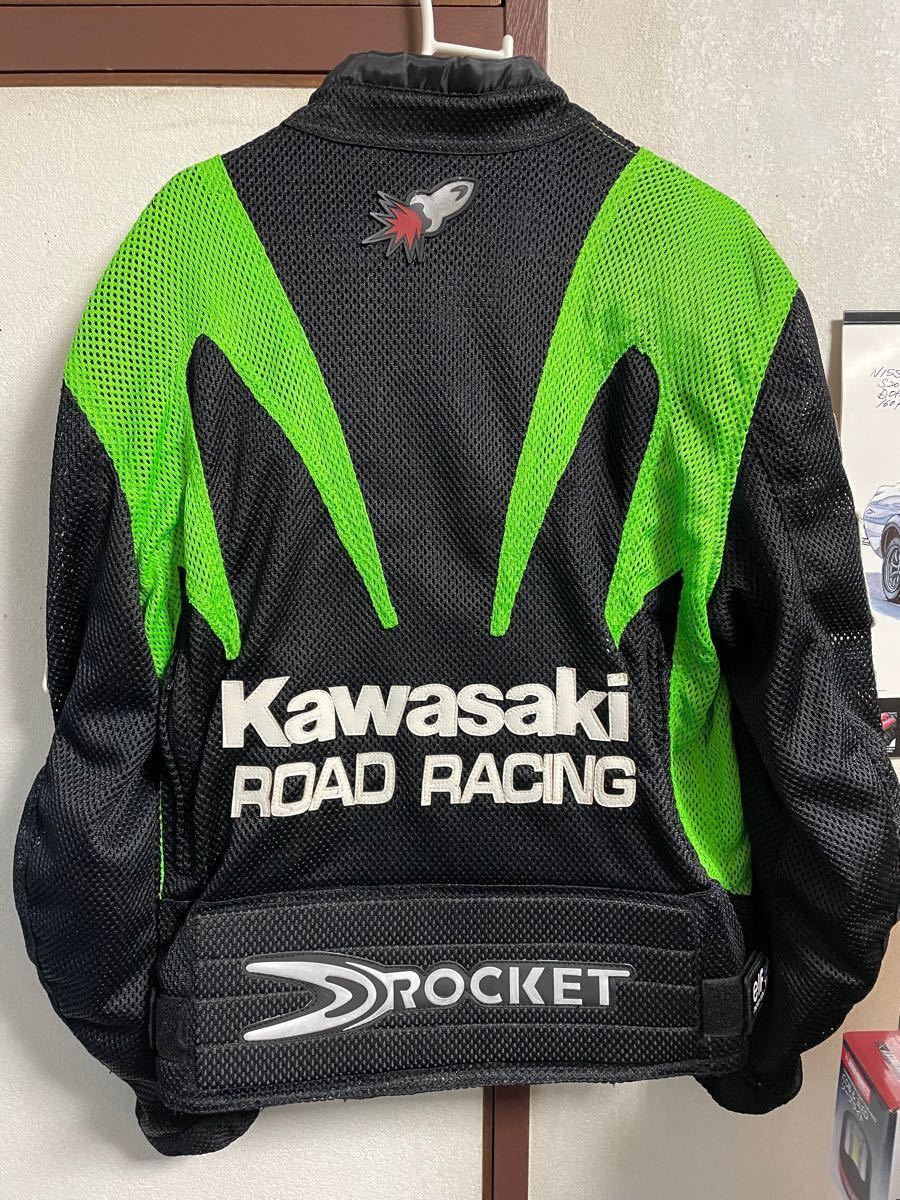 カワサキ  ライダース　ジャケット　メッシュ　Kawasaki