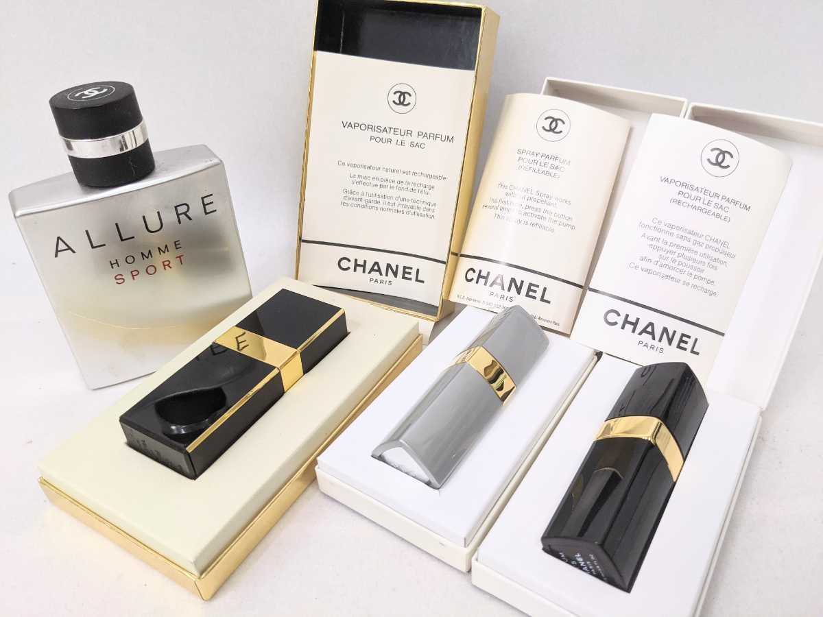 1円 シャネル No.5 No.19 ココ アリュールオム他 香水 計8点セット